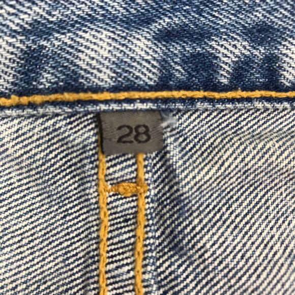 CARMAR Emelia Straight Leg Jean Women Sz 28 Blue Distressed Gorpcore Grunge Boho - Picture 9 of 11